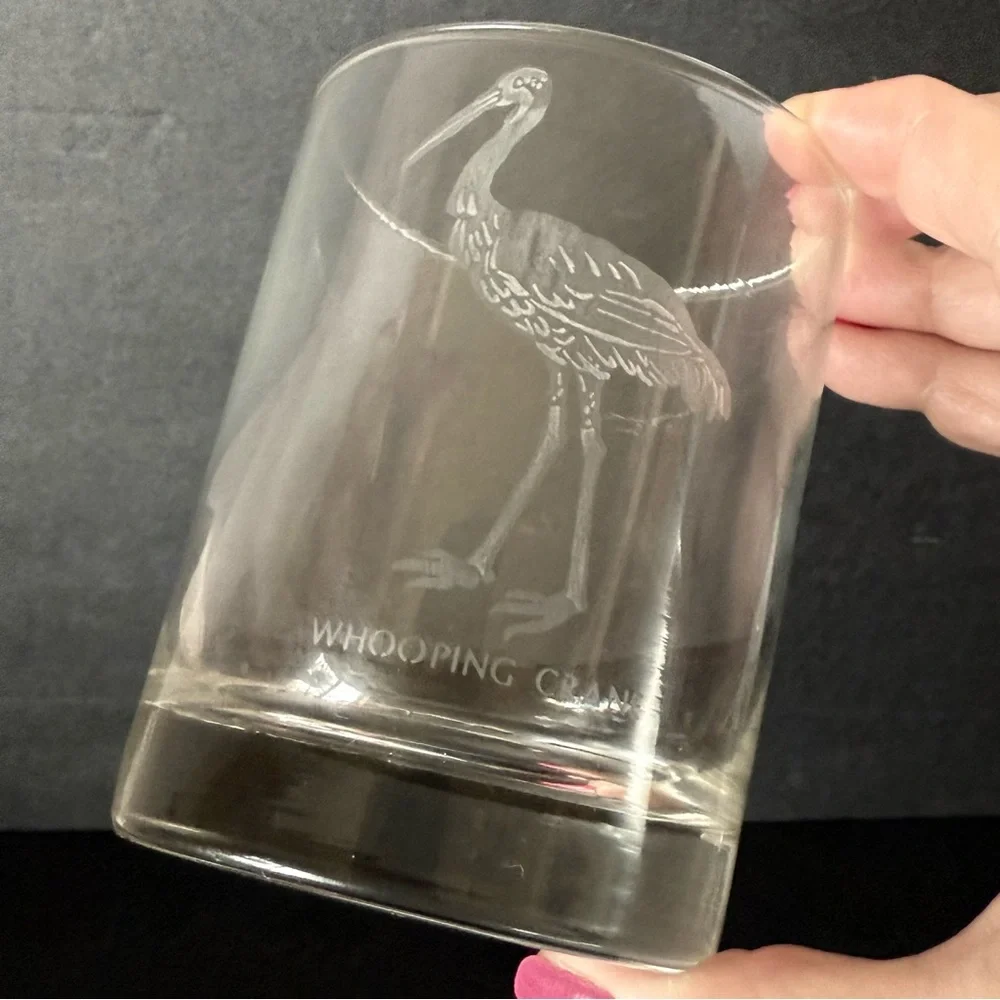 Georg Jensen “Endangered Species” Etched Whiskey Glasses 1970s Denmark– Set of 4